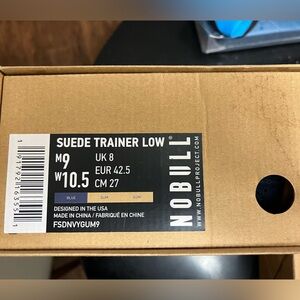 BNIB Nobull Blue Suede unisex trainers!  M9 W10.5